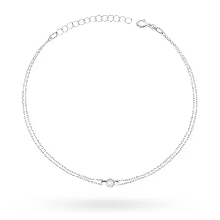 Złota Elegancka Bransoletka Brylant Próba 585