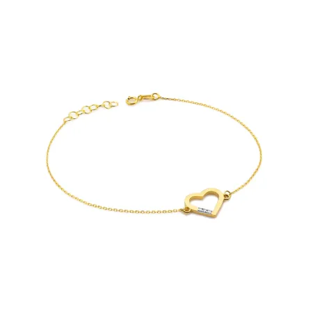 Bransoletka Celebrytka 585 Serce Brylanty Prezent