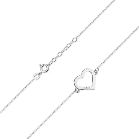 Bransoletka Celebrytka 585 Serce Brylanty Prezent