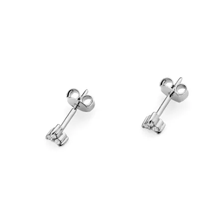 Delikatne Złote 585 Kolczyki z Diamentami Prezent