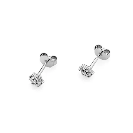 Złote 585 Kolczyki Gwiazdki z Diamentami Sztyft