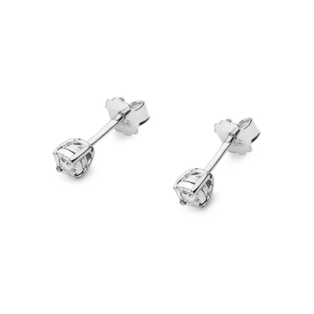 Złote 585 Kolczyki z Diamentem Sztyft Prezent