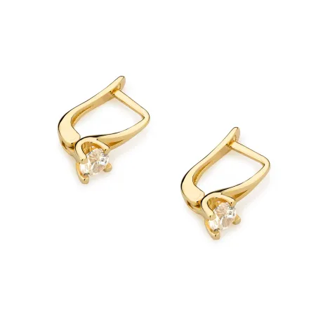 Złote Kolczyki Brylanty 0,40ct Zapięcie Angielskie