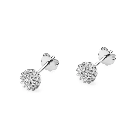 Delikatne Złote Kolczyki z Diamentami 585 Sztyft