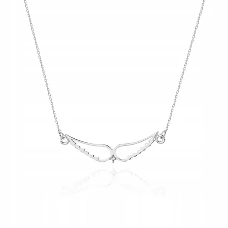 Naszyjnik 585 Celebrytka Skrzydła Anioła Diament