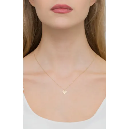 Naszyjnik Próba 585 Celebrytka Serce Diamenty