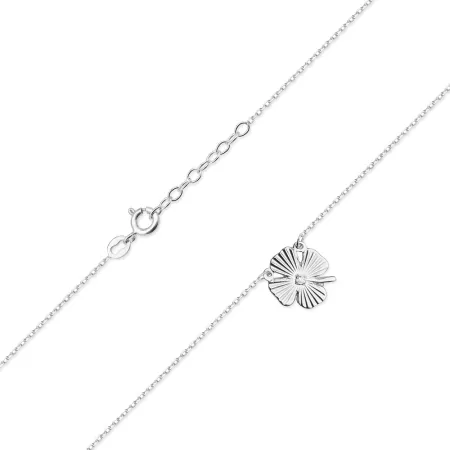 Naszyjnik 585 Celebrytka Koniczynka z Diamentem