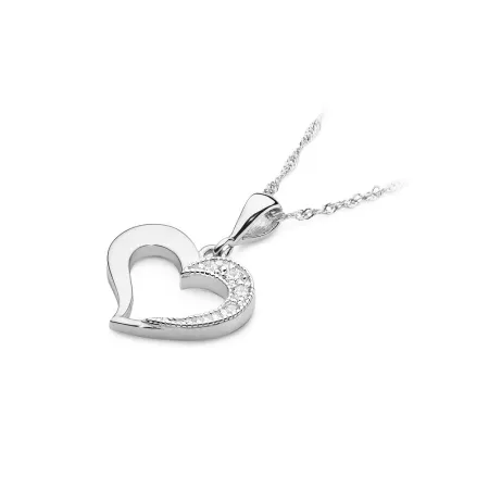 ZŁOTA ZAWIESZKA SERCE DIAMENTY PRÓBA 585