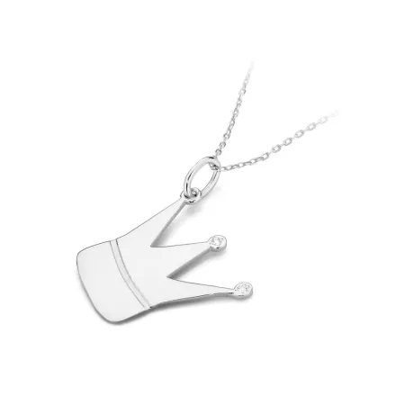 Złota Zawieszka Korona Diamenty pr 585