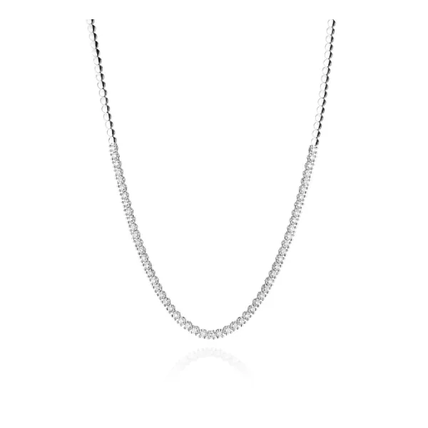 Naszyjnik Brylanty Białe Złoto 4,56ct Próba 585