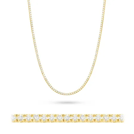 Naszyjnik 585 Brylanty Białe Złoto 3,38ct