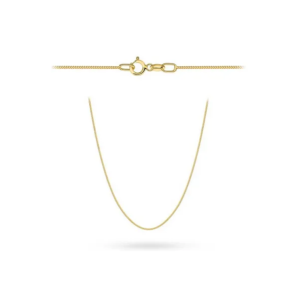 ZŁOTY ŁAŃCUSZEK 50cm PANCERKA PEŁNA