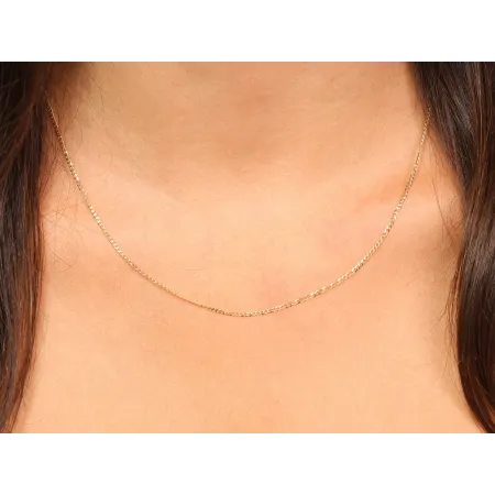 ZŁOTY ŁAŃCUSZEK PANCERKA PEŁNA 50cm