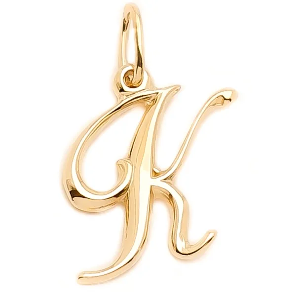 ZŁOTA ZAWIESZKA PRÓBA 585 LITERKA K ELEGANCKA 