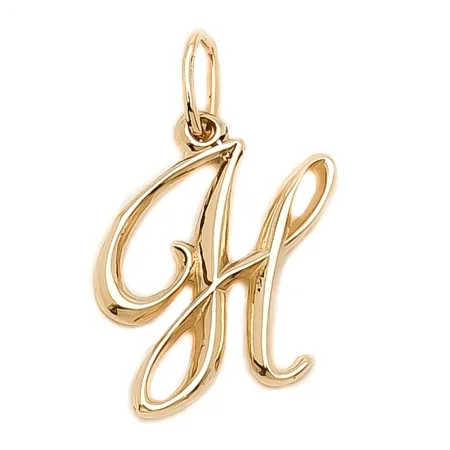ZŁOTA ZAWIESZKA LITERKA H PRÓBA 585