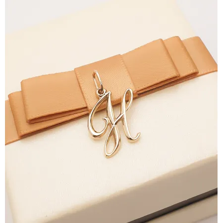 ZŁOTA ZAWIESZKA LITERKA H PRÓBA 585