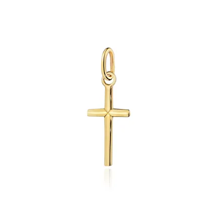 Złoty Krzyżyk 585 Klasyczny Delikatny na Prezent