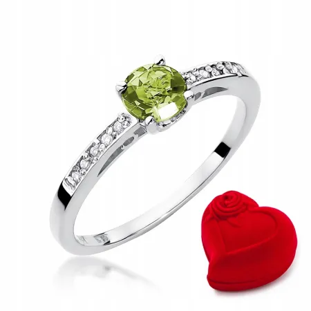 Pierścionek Oliwin Brylanty Białe Złoto Próba 585