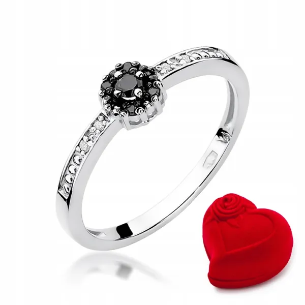 Złoty Pierścionek Zaręczynowy z Brylantami