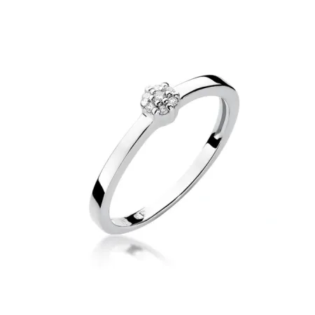 Złoty Pierścionek Zaręczynowy Brylanty Próba 585