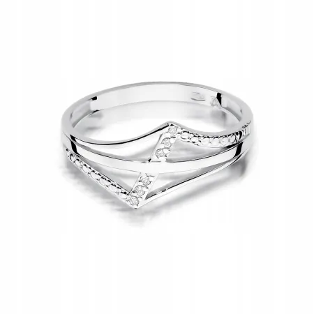 Złoty 585 Pierścionek Brylanty Idealny na Prezent