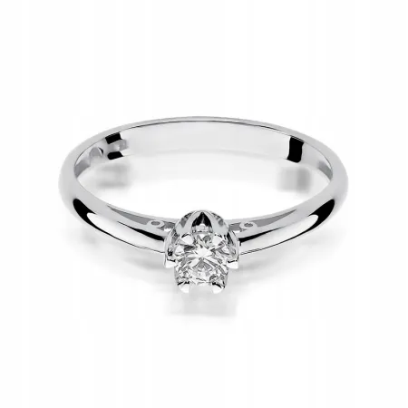 Złoty Pierścionek Zaręczynowy Brylant Próba 585