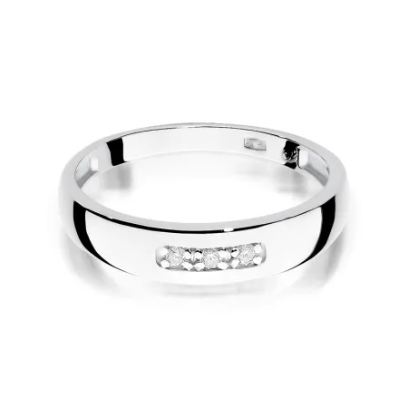 Złoty 585 Pierścionek Zaręczynowy Brylanty Grawer