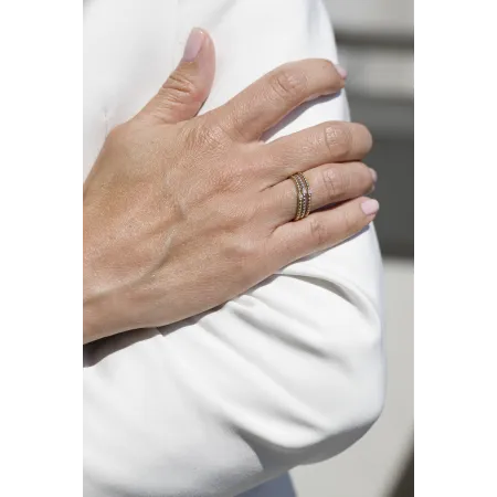 Pierścionek z Brylantem Różowe Złoto Próba 585