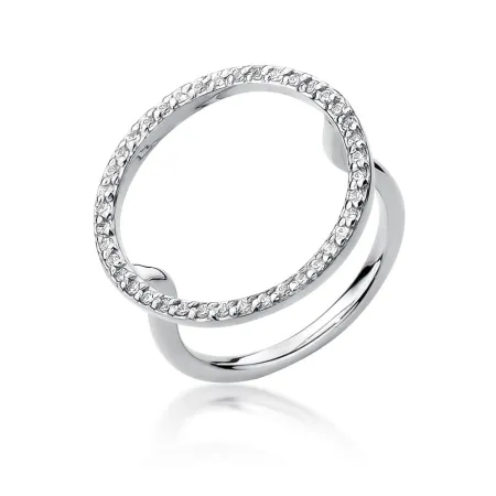 Złoty Pierścionek 585 z Brylantami Prezent Grawer