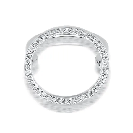 Złoty Pierścionek 585 z Brylantami Prezent Grawer