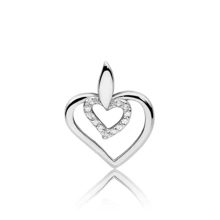 ZŁOTE SERCE DIAMENTY 585 IDEALNE NA PREZENT