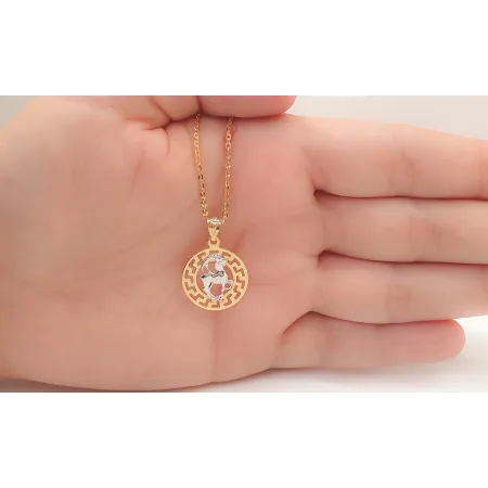 ZŁOTA 585 ZAWIESZKA ZNAK ZODIAKU KOZIOROŻEC