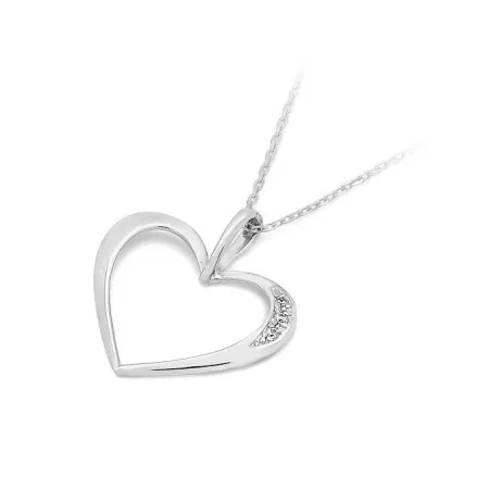 ZŁOTE SERCE DIAMENTY 0,025ct NA PREZENT