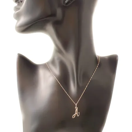 ZŁOTA ZAWIESZKA 585 LITERKA A 