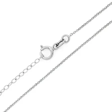 Złoty Łańcuszek ANKIER PEŁNY Białe Złoto Regulacja