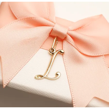 ZŁOTA ZAWIESZKA 585  LITERKA L