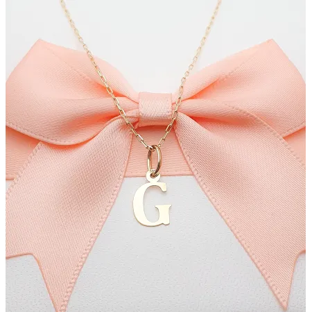 Złota Zawieszka Mała Literka ''G'' pr 585