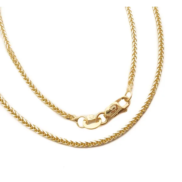 ZŁOTY ŁAŃCUSZEK 585 LISI OGON 55cm PEŁNE ZŁOTO