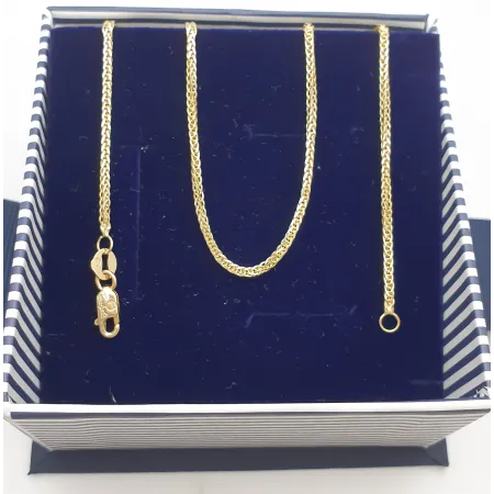 ZŁOTY ŁAŃCUSZEK 585 LISI OGON 55cm PEŁNE ZŁOTO