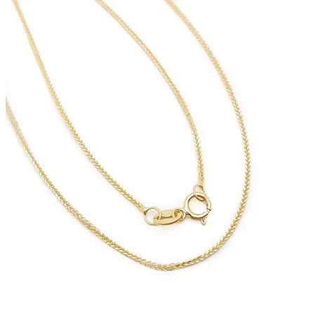 ZŁOTY ŁAŃCUSZEK 585 LISI OGON 42cm PEŁNE ZŁOTO