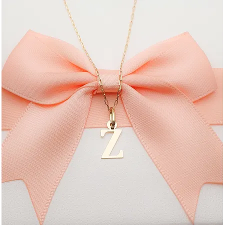 Złota Zawieszka Mała Literka ''Z'' pr 585