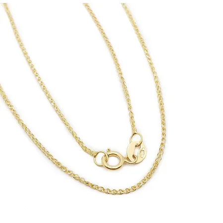 ZŁOTY ŁAŃCUSZEK 45cm LISI OGON 585 