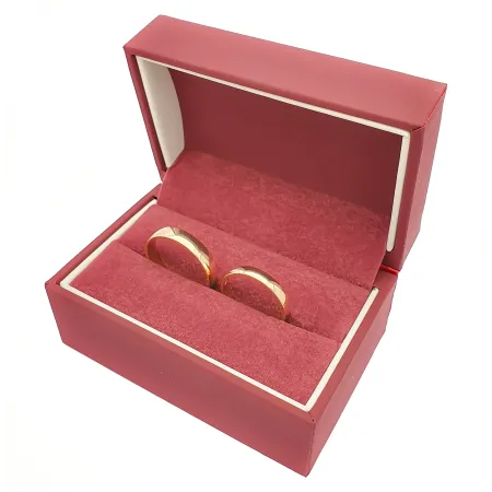 ZŁOTE 14K OBRĄCZKI PÓŁOKRĄGŁE 3 i 4 mm GRAWER