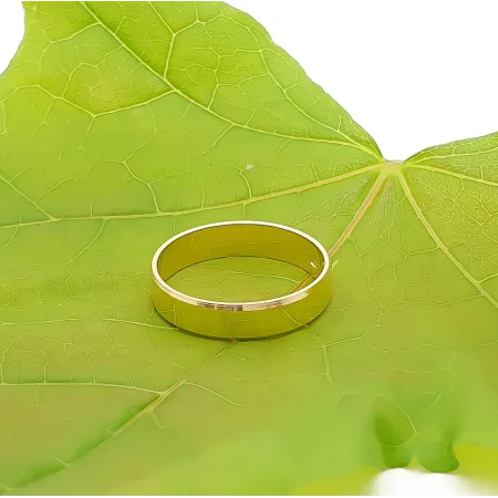 ZŁOTA OBRĄCZKA 585 PŁASKA KLASYCZNA GRAWER