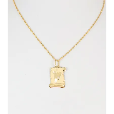 ZŁOTA ZAWIESZKA ZNAK ZODIAKU WODNIK pr.585