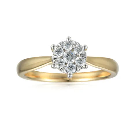 ZŁOTY PIERŚCIONEK BRYLANTY 0,63CT GRAWER PRÓBA 585