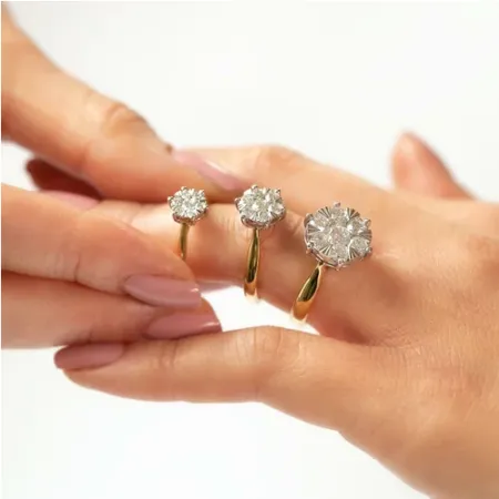 ZŁOTY PIERŚCIONEK BRYLANTY 0,63CT GRAWER PRÓBA 585