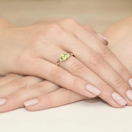 Złoty Pierścionek 14K Oliwin Brylanty na Prezent 