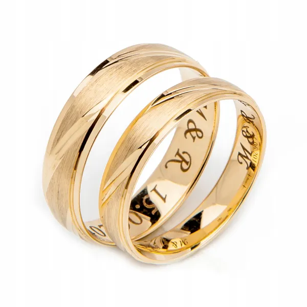 OBRĄCZKI ZŁOTE 8K 4 mm id A-227