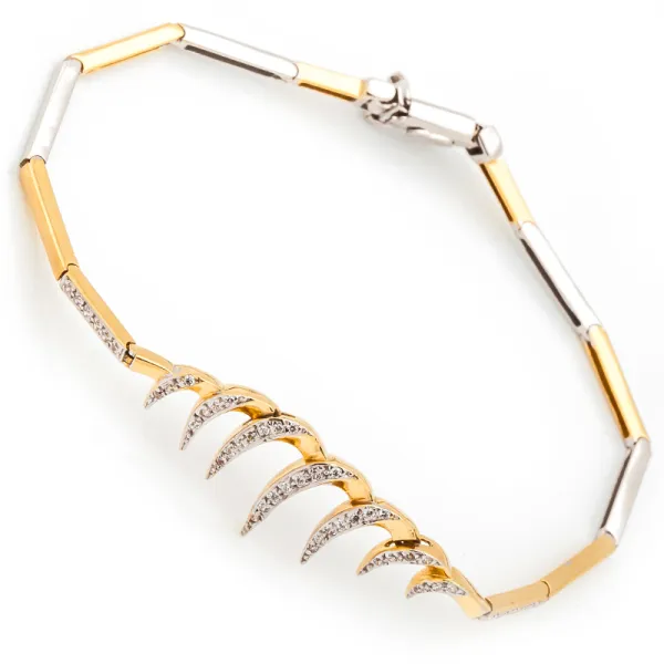 ZŁOTA BRANSOLETKA 585 EKSKLUZYWNA WYJĄTKOWY MODEL 